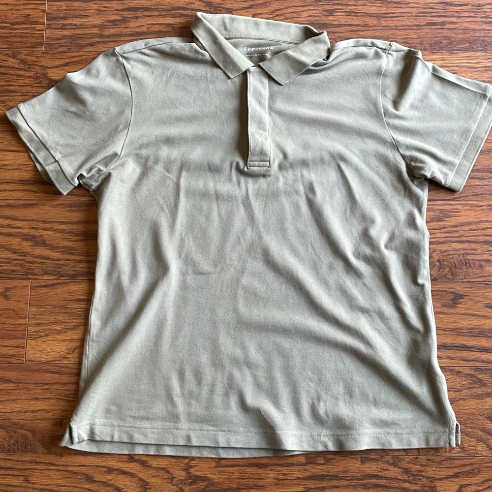 Everlane Performance Polo - Size Large - color “Covert Green”